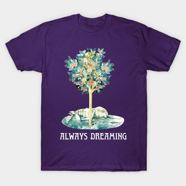 The Last Unicorn Always Dreaming T-Shirt by Miriam Steinau